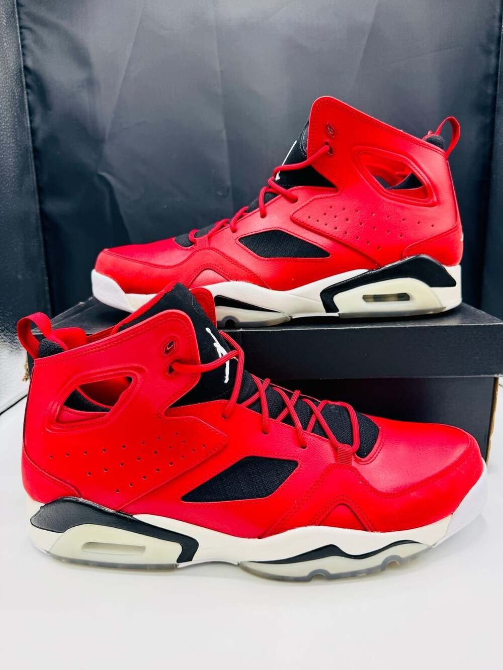 Jordan Flight Club '91 Size 13 Gym Red White Black 555475-600 Brand New!!
